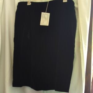 Plush rayon/silk velvet lined skirt, brand new but no price tag